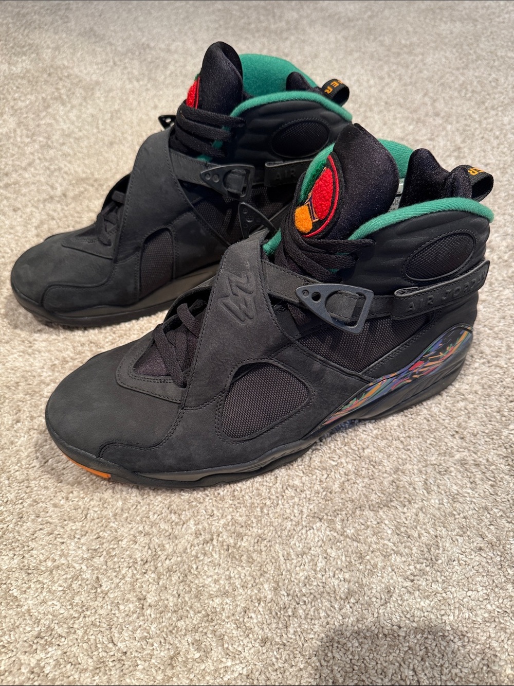 Jordan 8 Retro Tinker Air Raid. Never worn. No box.
